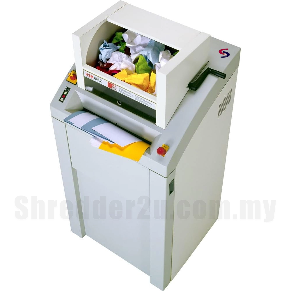 HSM 450.2CC Industrial Paper Shredder ( 2x15mm - Micro Cross Cut) - Image 3
