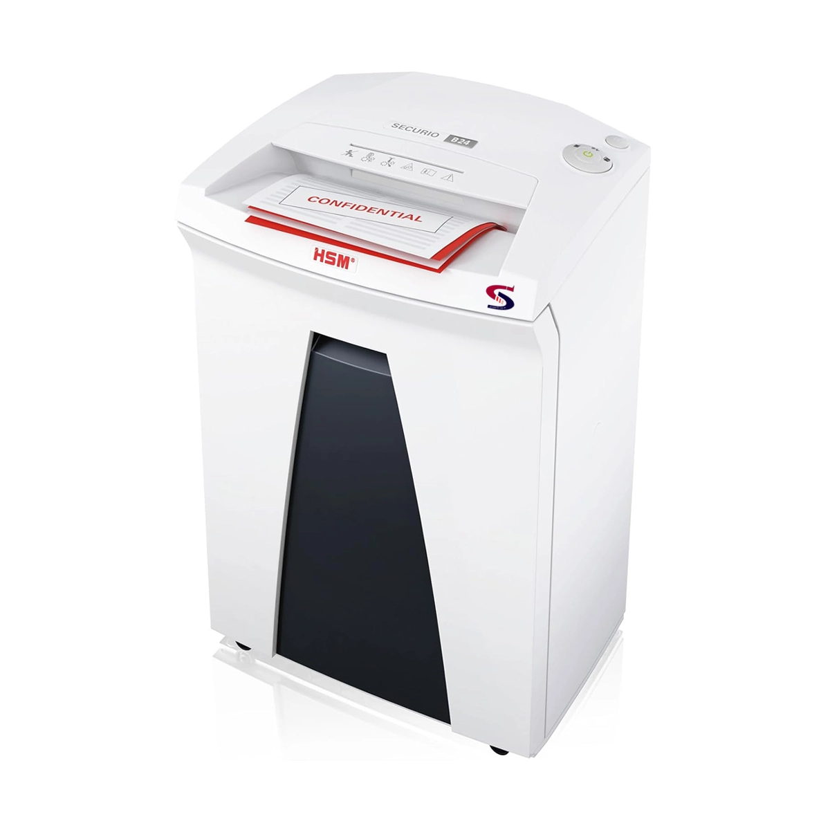 HSM Securio B24S Paper Shredder (3.9mm- Straight Cut)