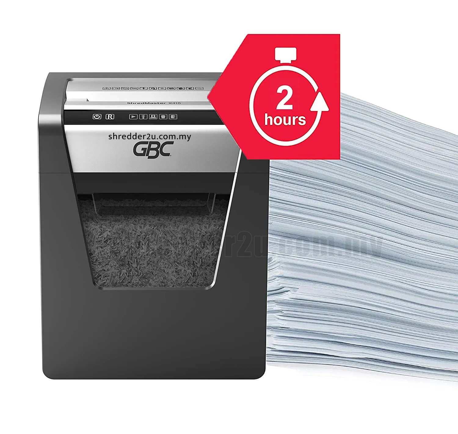 GBC ShredMaster X415 Paper Shredder (Cross Cut) - Image 5