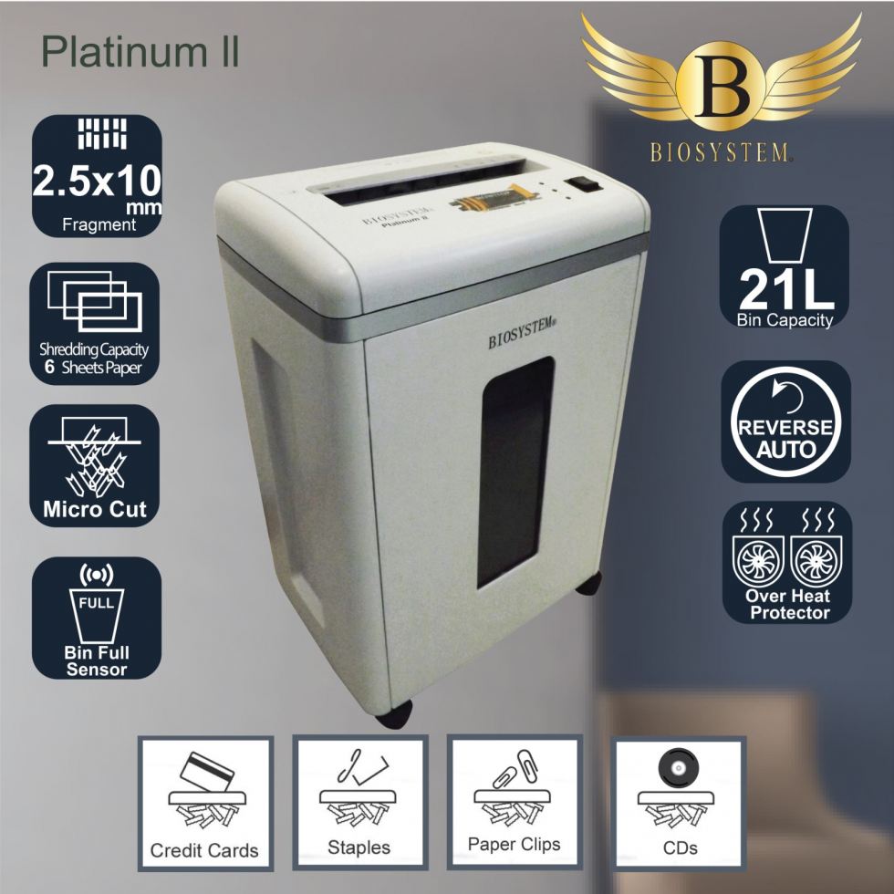Biosystem Platinum II Paper Shredder - Image 4