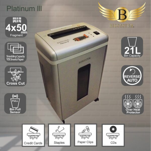 Biosystem Platinum III Paper Shredder - Image 2