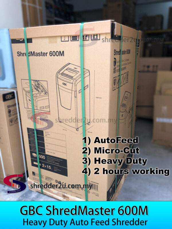 GBC ShredMaster 600M Auto Feed Paper Shredder - Image 2