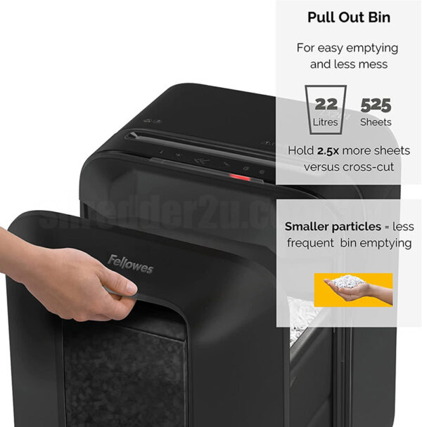 FELLOWES Powershred® LX201 Paper Shredder (Micro Cut) - Image 5