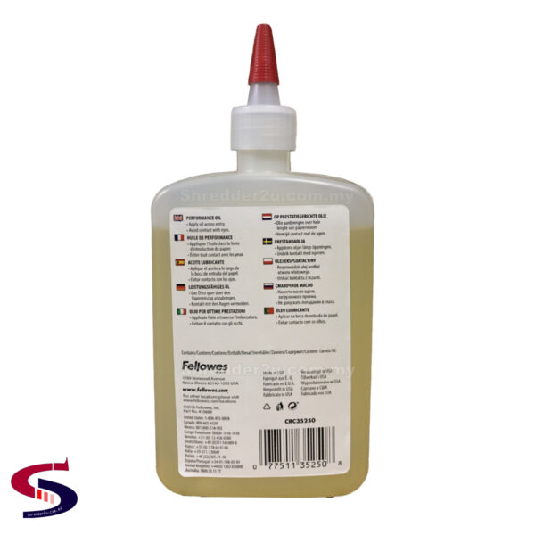 Fellowes Shredder Oil 355ml - Image 2