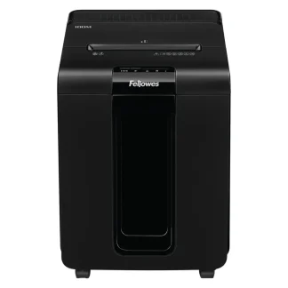 Fellowes AutoMax 100M automatic-feed mini-cut paper shredder, security level P-4