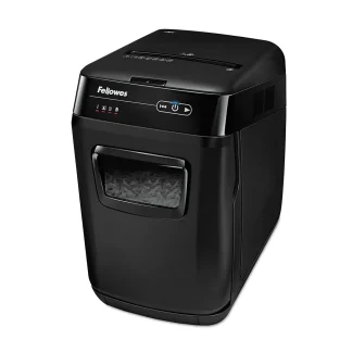 Fellowes AutoMax 150C automatic-feed cross-cut paper shredder, security level P-4