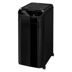 Fellowes AutoMax 350C automatic-feed cross-cut paper shredder, security level P-4