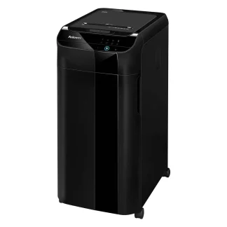 Fellowes AutoMax 350C automatic-feed cross-cut paper shredder, security level P-4