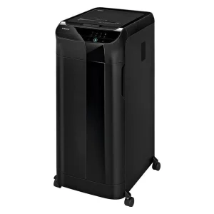 Fellowes AutoMax 600M automatic-feed micro-cut paper shredder, security level P-5