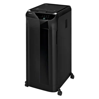 Fellowes AutoMax 600M automatic-feed micro-cut paper shredder, security level P-5