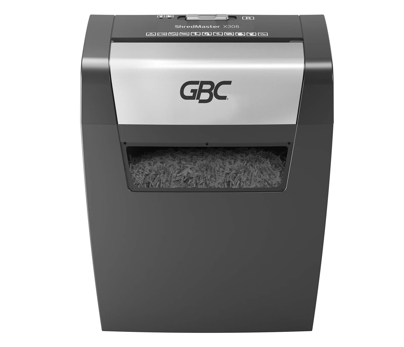 GBC ShredMaster X308 cross-cut paper shredder, security level P-3