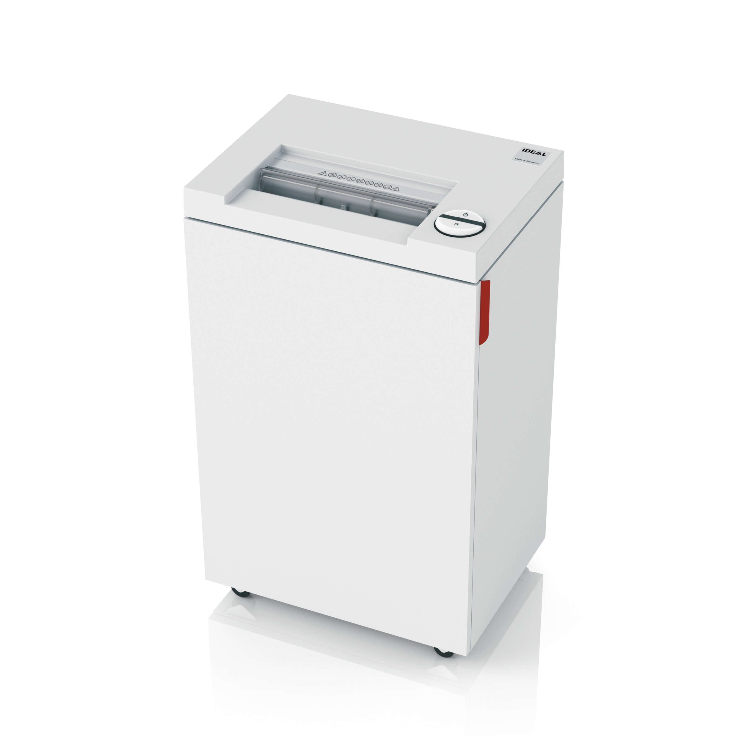 IDEAL 2465 CC cross cut paper shredder, security level P-4, side view