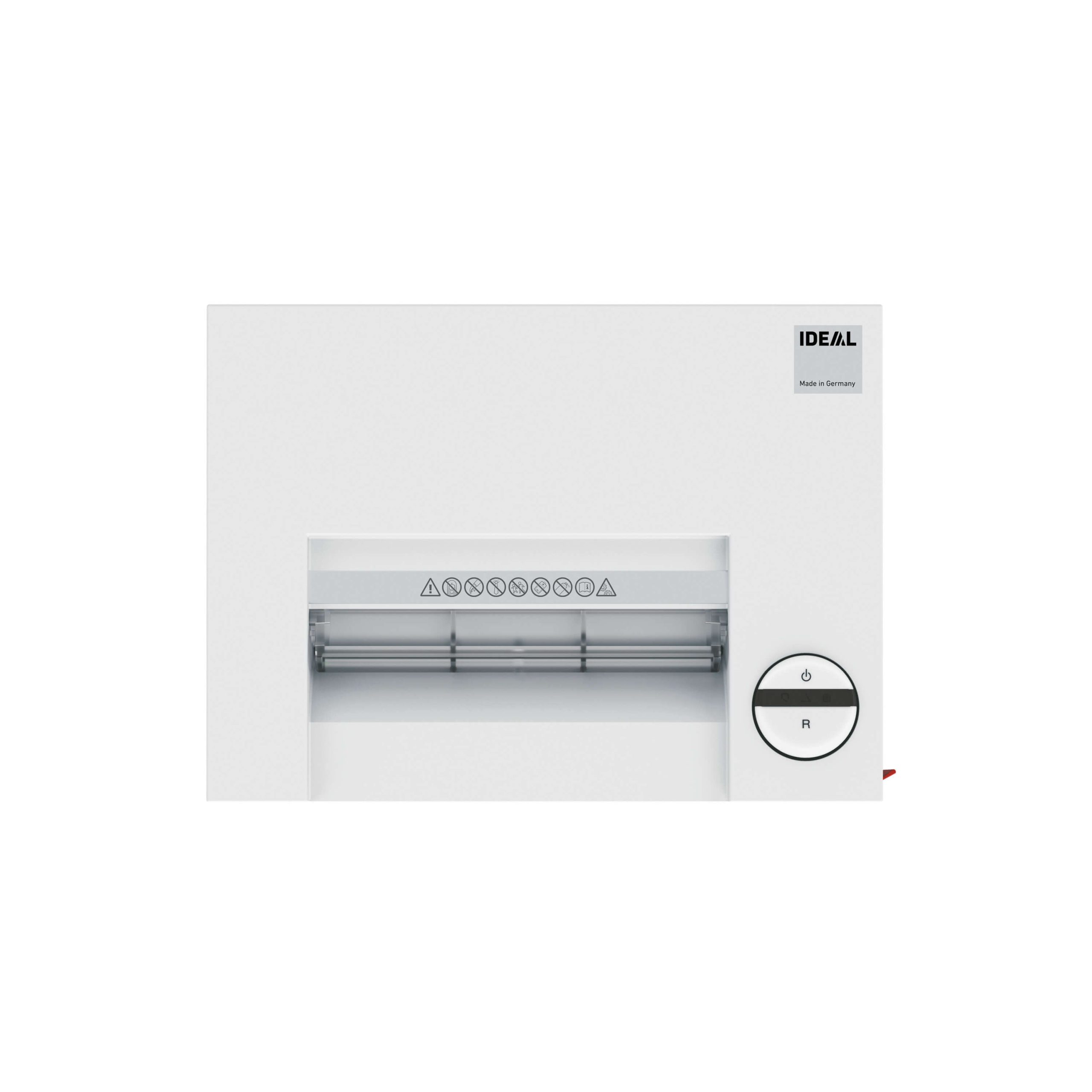 IDEAL 2465 CC cross cut paper shredder, security level P-4, top view