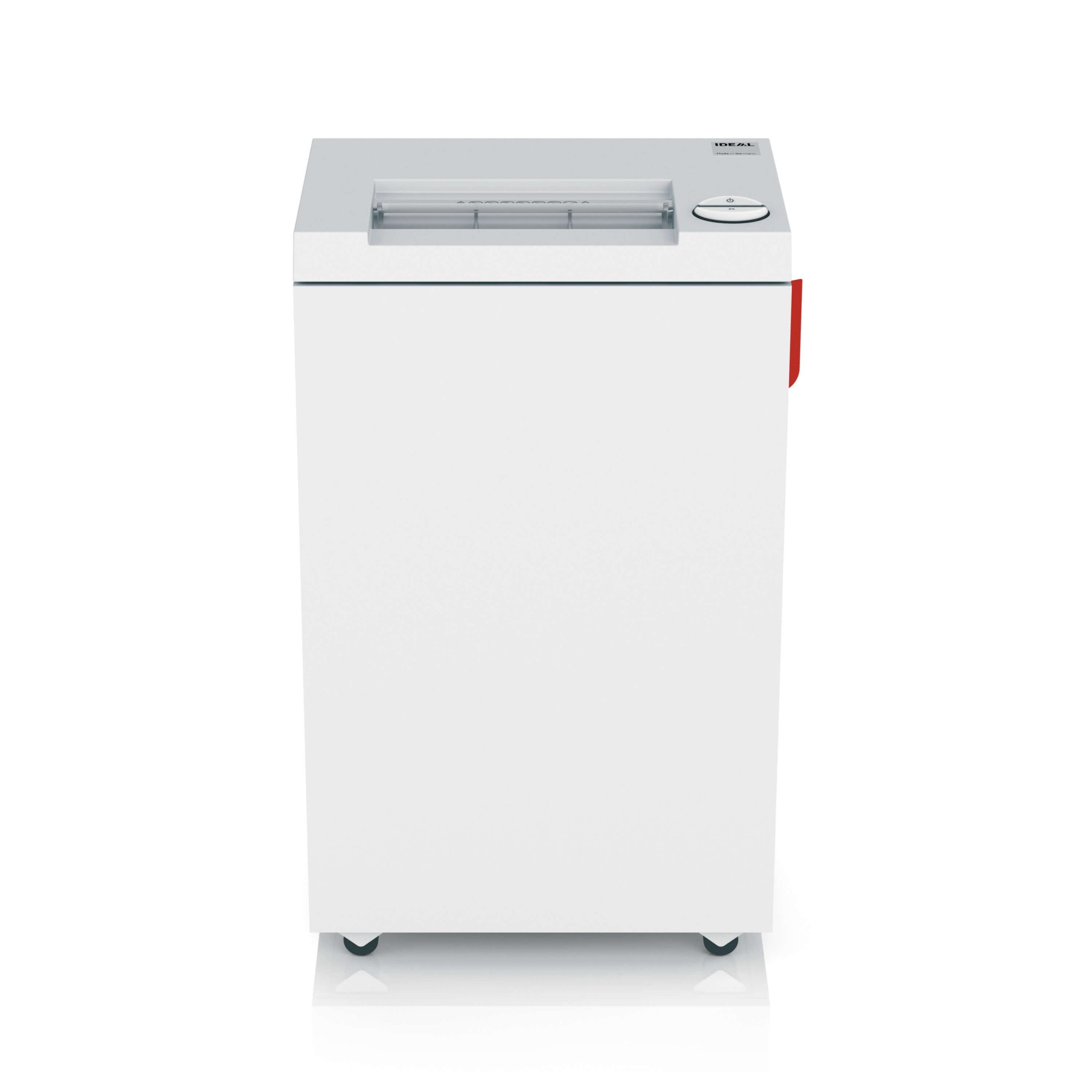 IDEAL 2465 JUMBO straight cut paper shredder, security level P-2, front view
