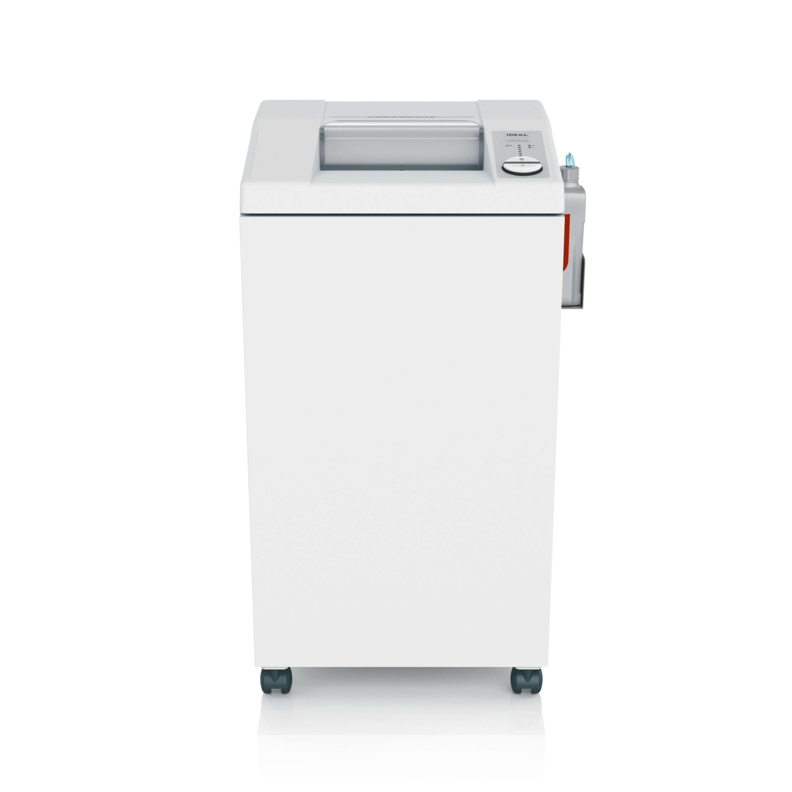 IDEAL 2605 SMC ultra micro cut paper shredder with automatic oiler, security level P-7, front view