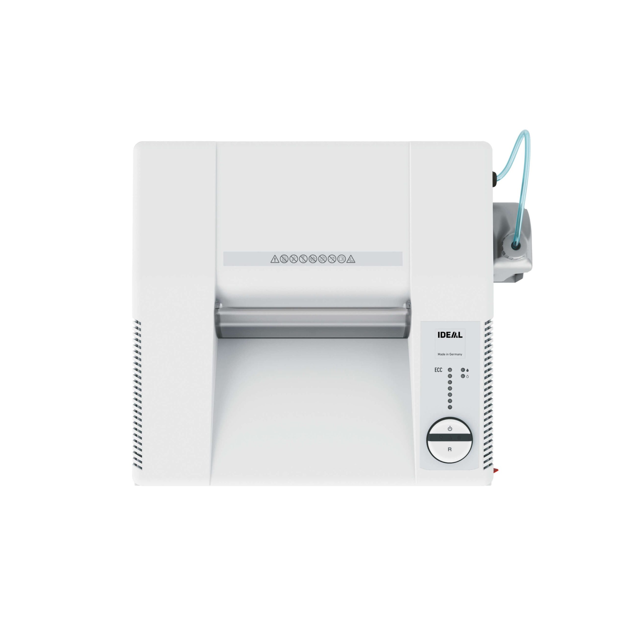 IDEAL 2605 SMC ultra micro cut paper shredder with automatic oiler, security level P-7, top view