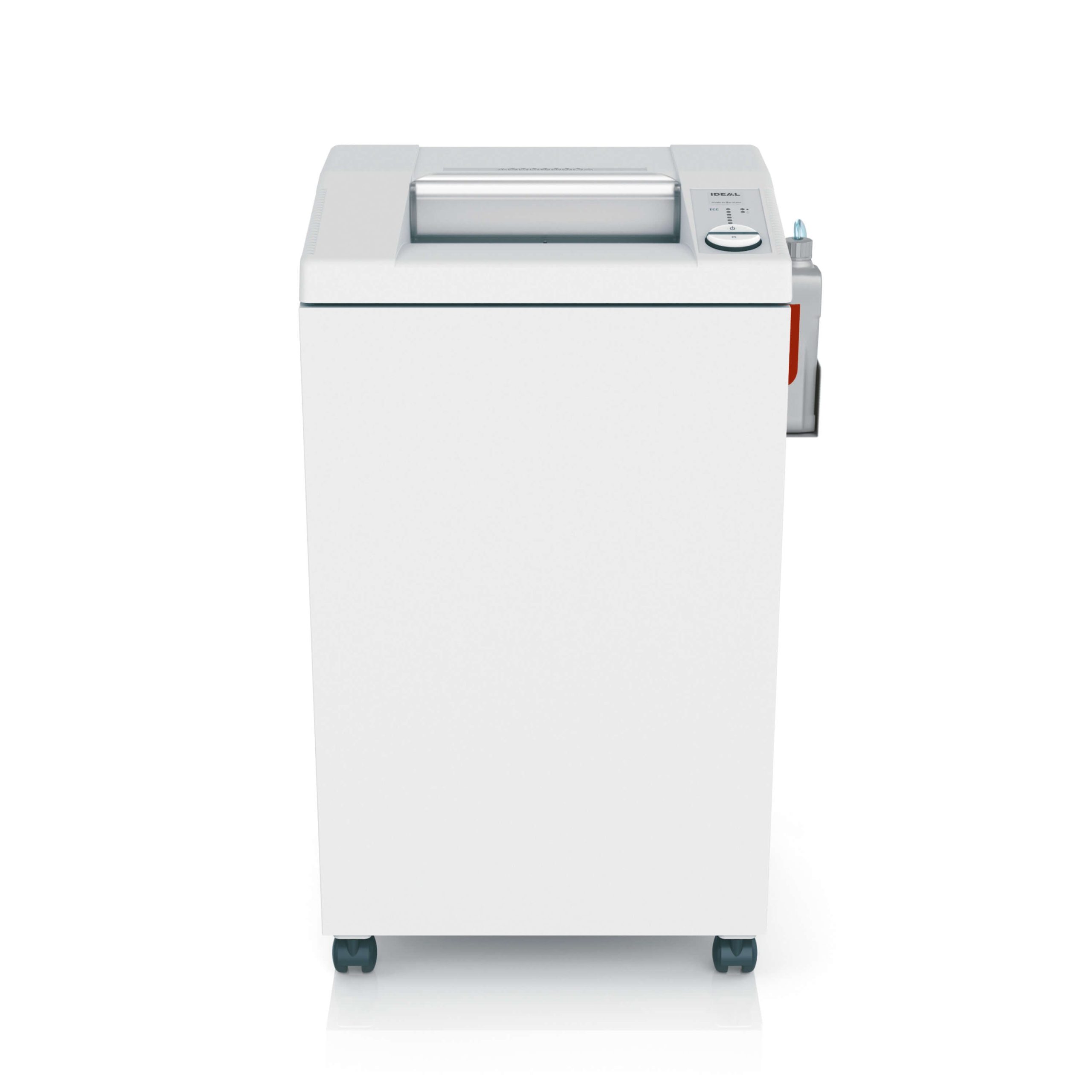 IDEAL 3104 SMC ultra micro cut paper shredder with automatic oiler, security level P-7, front view